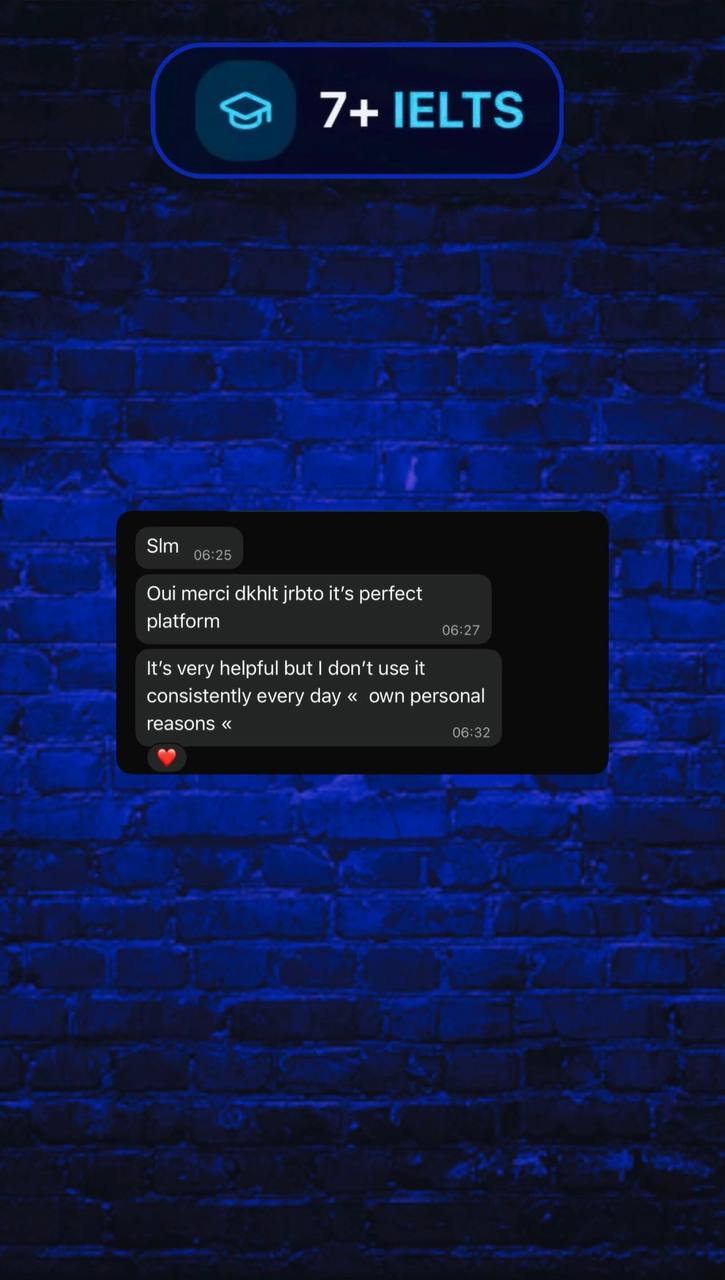 Student feedback — perfect platform
